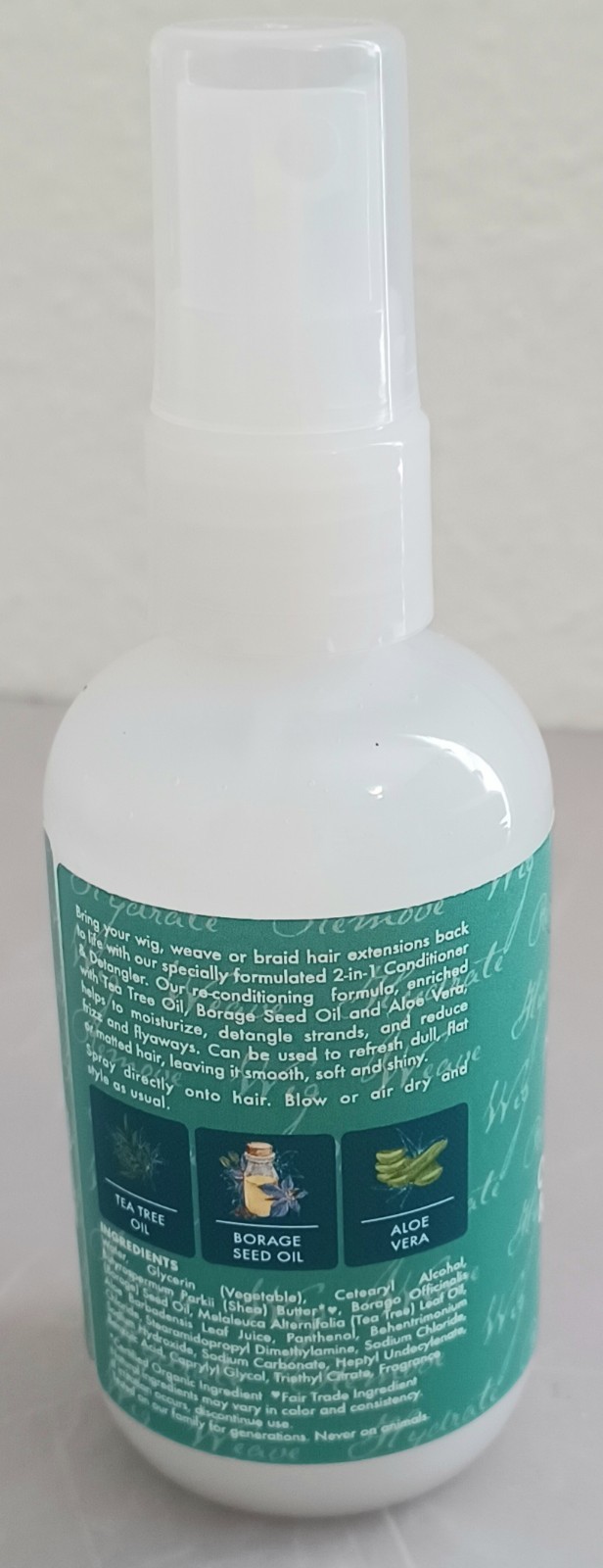 SheaMoisture Wig & Weave 2-in-1 Conditioner & Detangler 3.2 oz Made USA Tea Tree