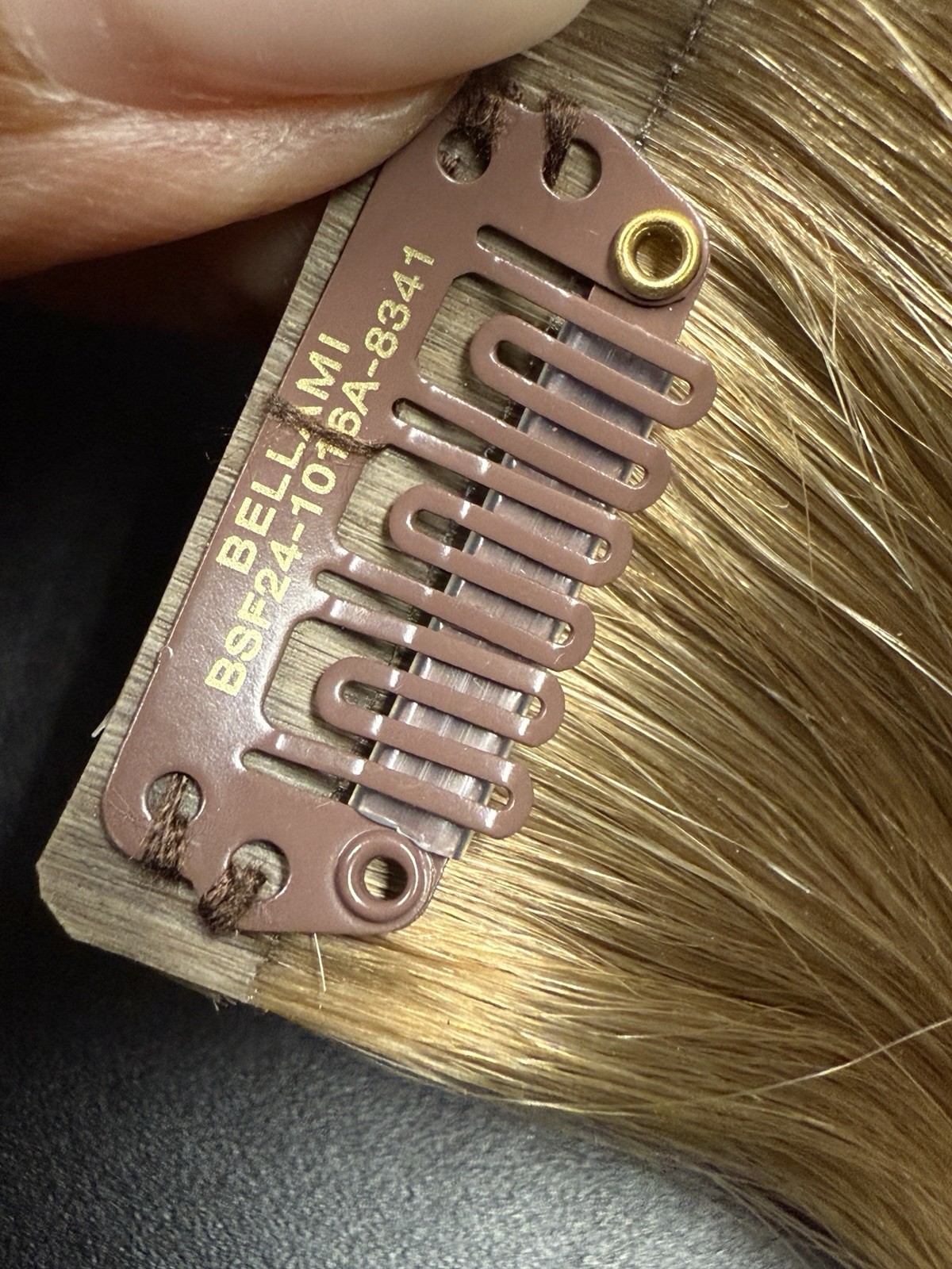 BELLAMI Silk Seam 16” Golden Hour Blonde Balayage Clip In Hair Extensions 140g