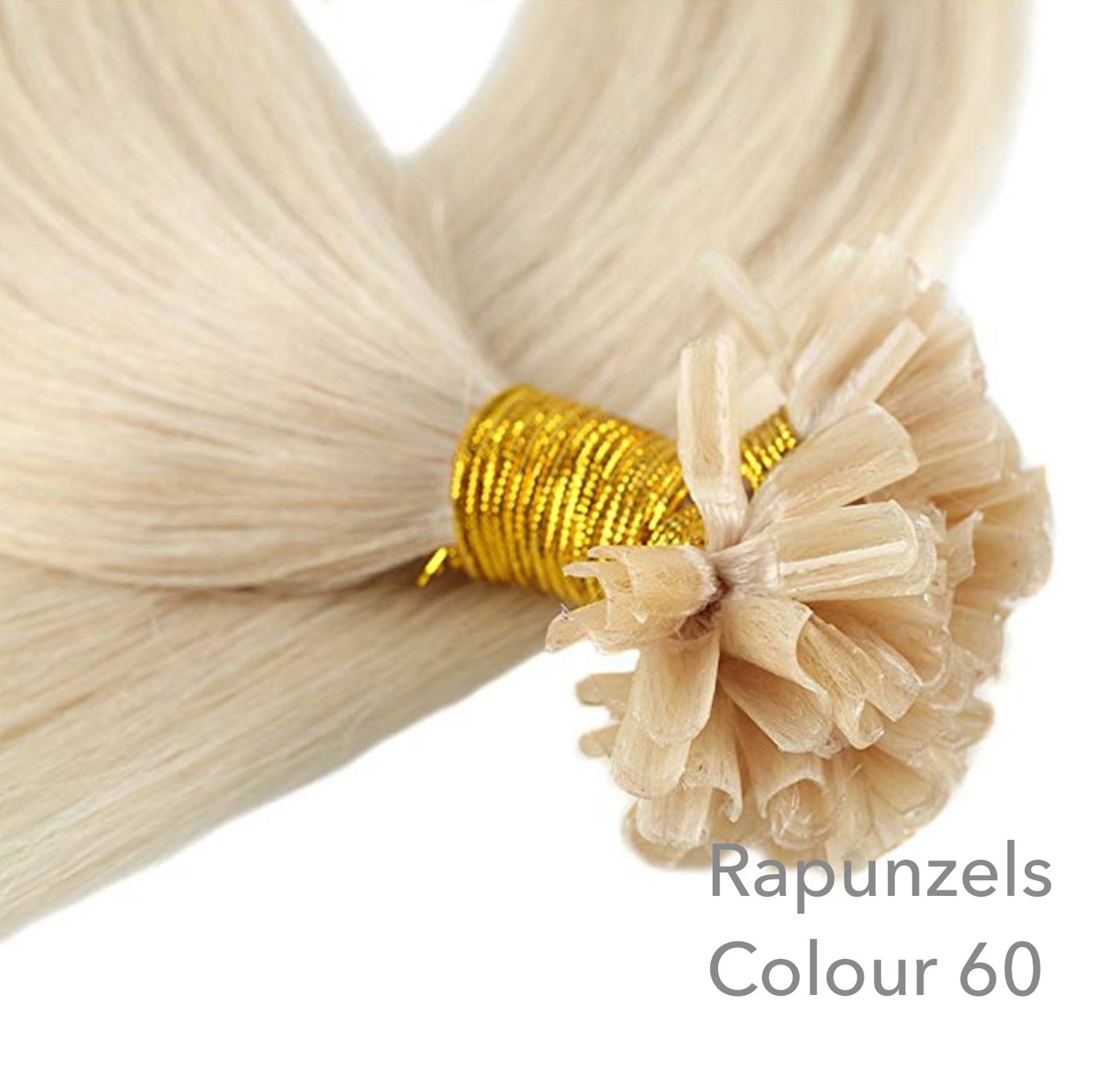 20″ U-TIP keratin remy human hair extensions for fusion heat wand application