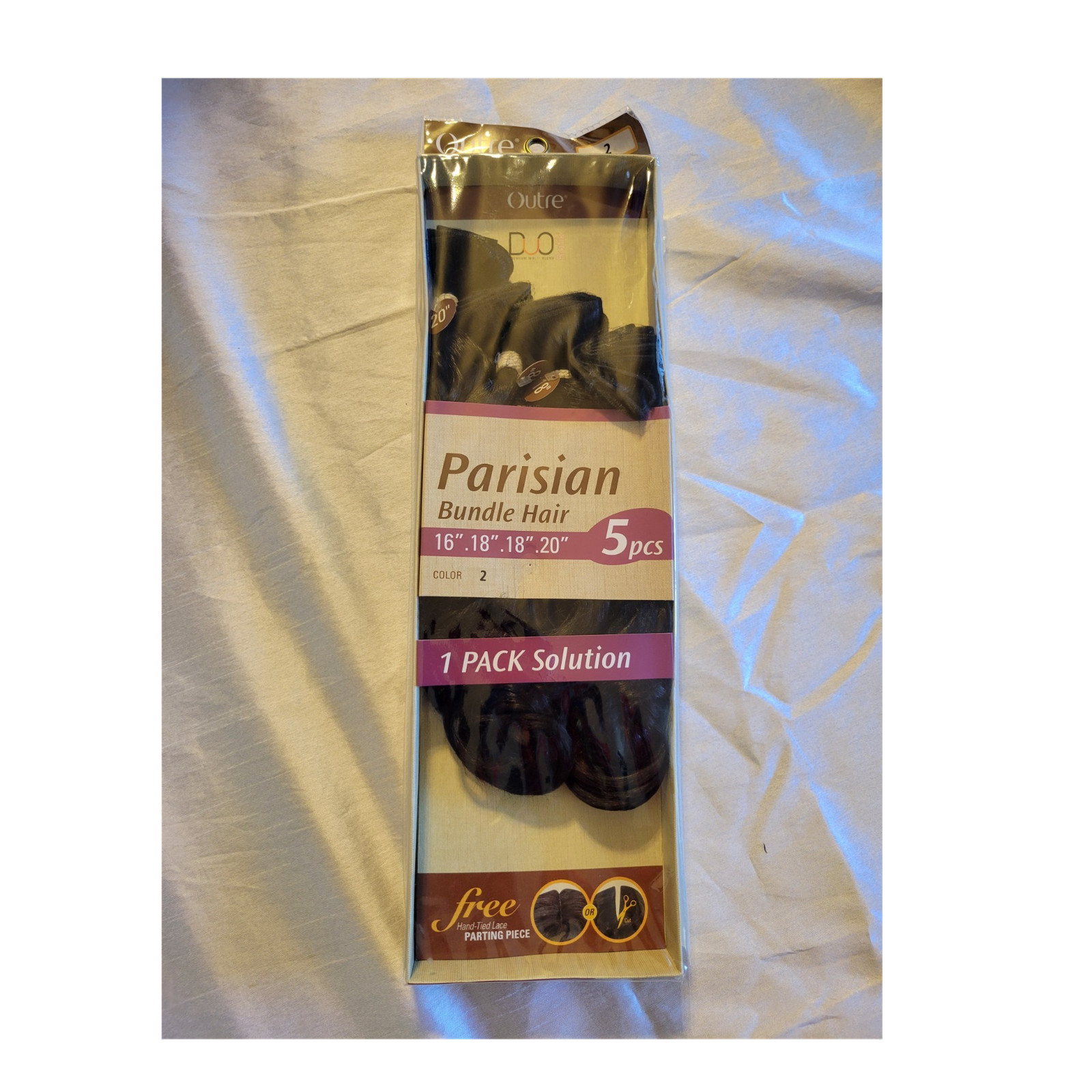 Outre Parisian Wavy Synthetic Heat Resistant Weft 5pcs 16-20in Color 2