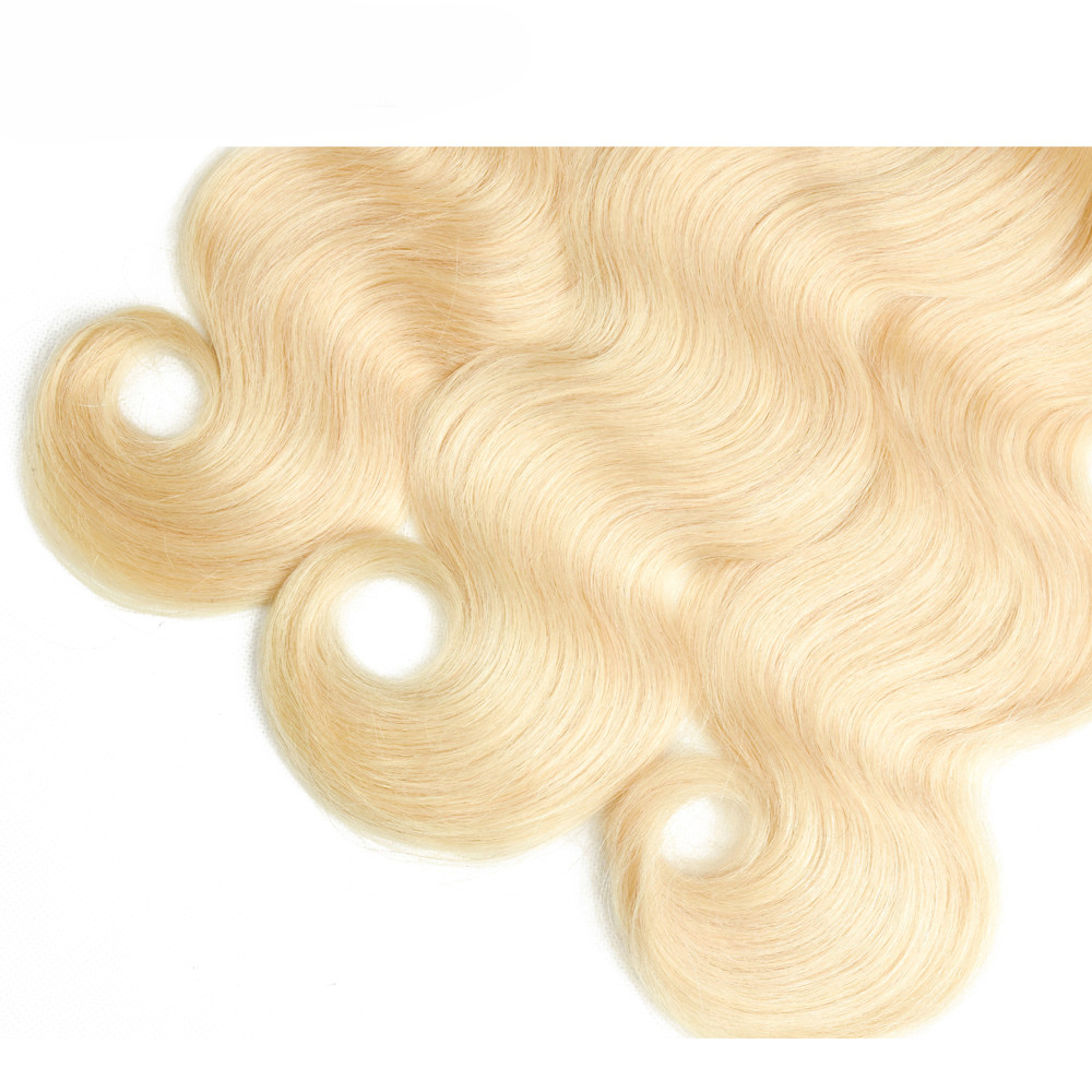 Russian Blonde 613 Body Wave Straight Deep Wave Quality Human Hair One Bundle
