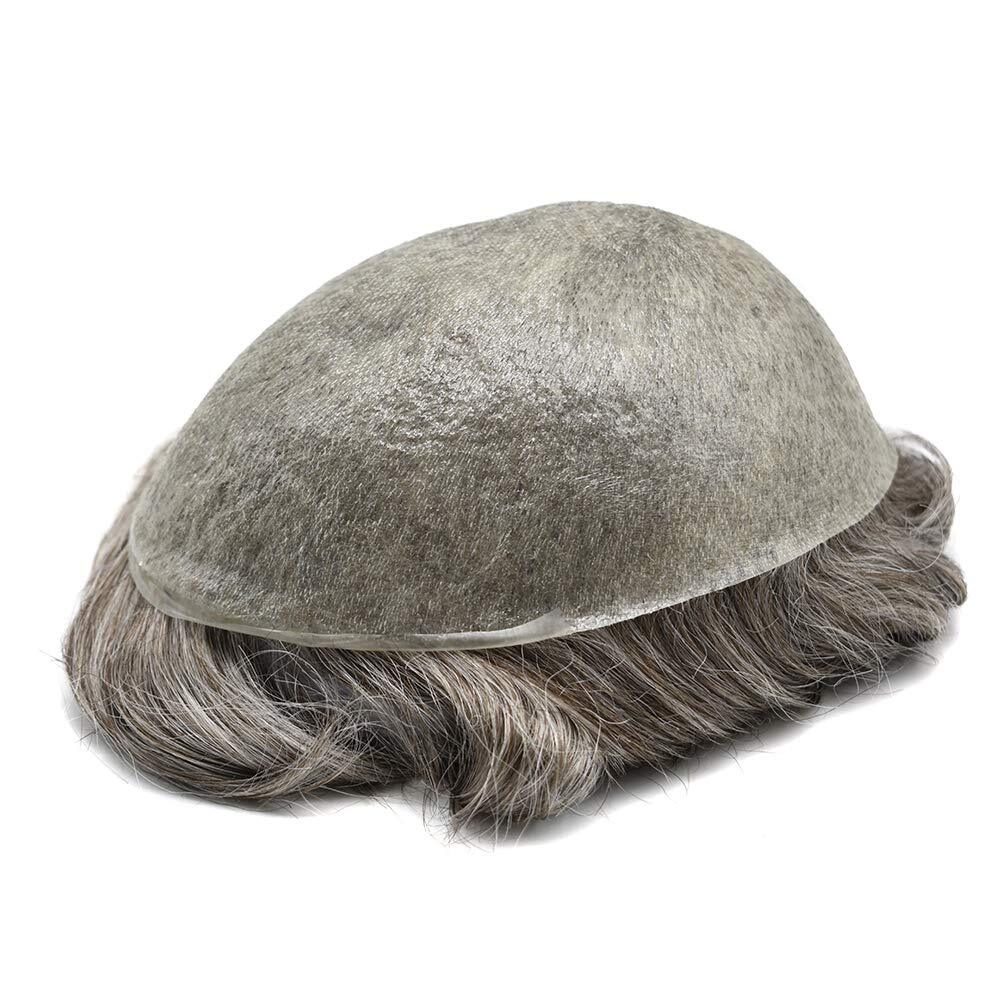 Mens Hair Replacement Ultra Thin Skin Toupee All Colors Hairpieces PU System Wig