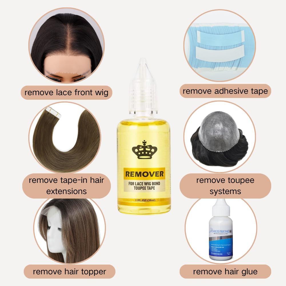 Tape in Extension Remover for Hair Extension Hair Glue Remover Tape Gentle & Eff