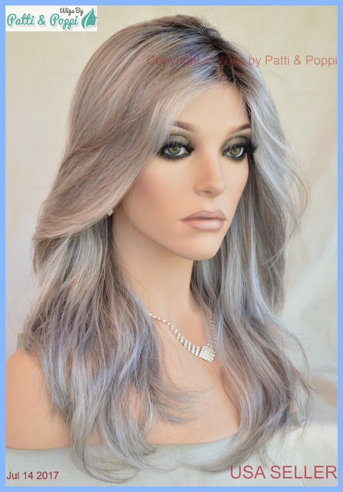 Orchid | Lace Front W Lace Part Wig Estetica GREY ROOTED CROMERT1B MUST SEE