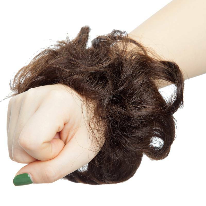 Real Remy Human Hair Bun Curly Messy Bun Hair Piece Scrunchie Updo Extensions