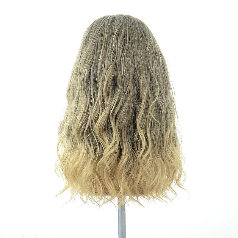 Men’s Thor Blonde Long Wavy Wig and Beard Set Heat Resistant Synthetic Cosplay