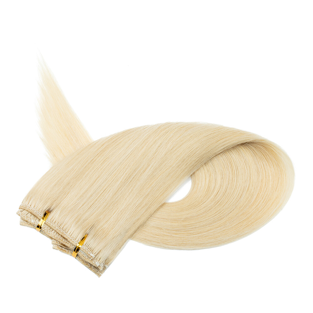 Clip In 100% Remy Real Human Hair Extensions Full Head Highlight Ombre US 8″-24″