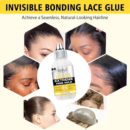 Wig Glue For Lace Front Wigs Waterproof Strong Hold Transparent Adhesive 1.28