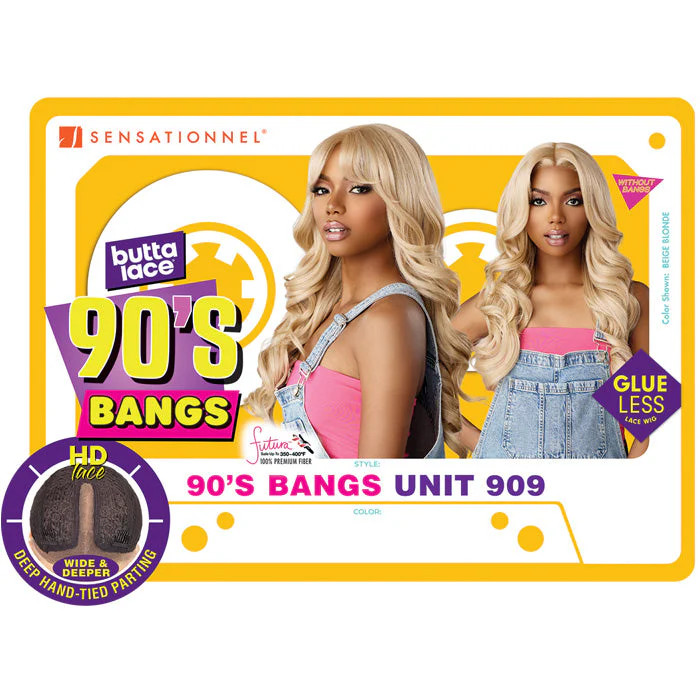 Sensationnel Butta Lace 90’s Bangs Glueless HD Lace Front Wig – UNIT 909