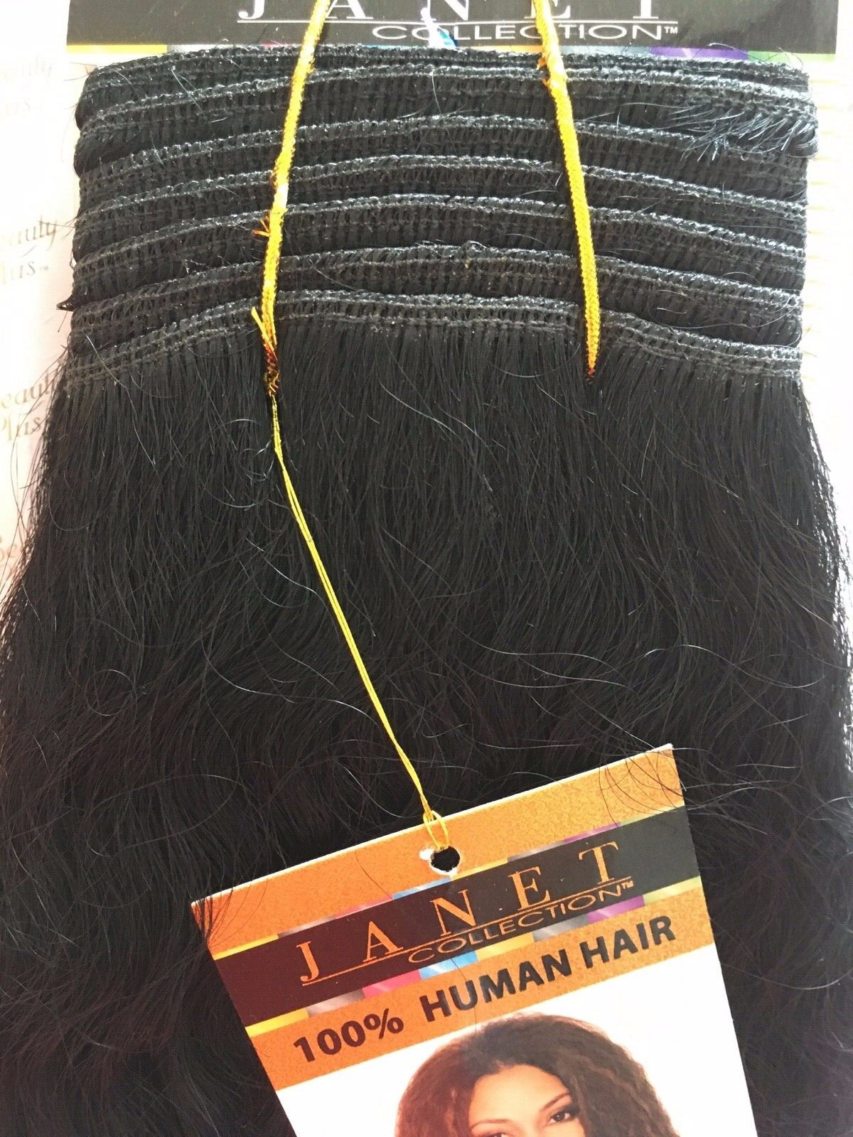 Janet super french Weave Wet And Wavy Color 1B – Off Black 100% Human Hair