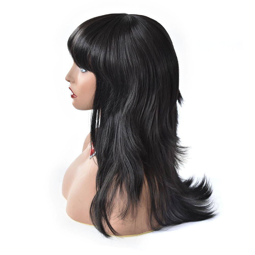 Layered Long Synthetic Hair Machine Made Women Wigs Premium Quality Natural 22″