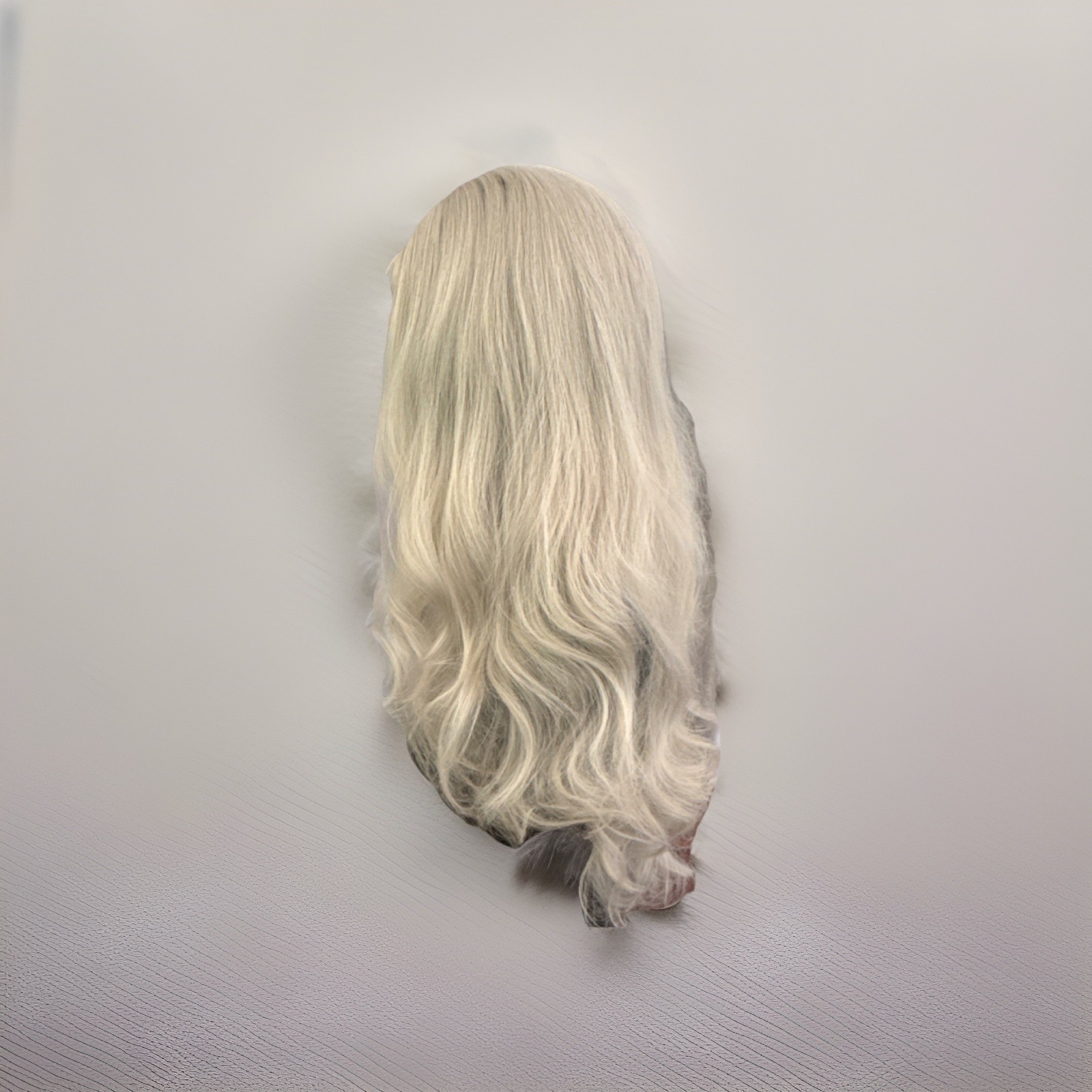 Platinum Blond Wavy Synthetic Wig Classic Cap Adjustable Strap 21-30in