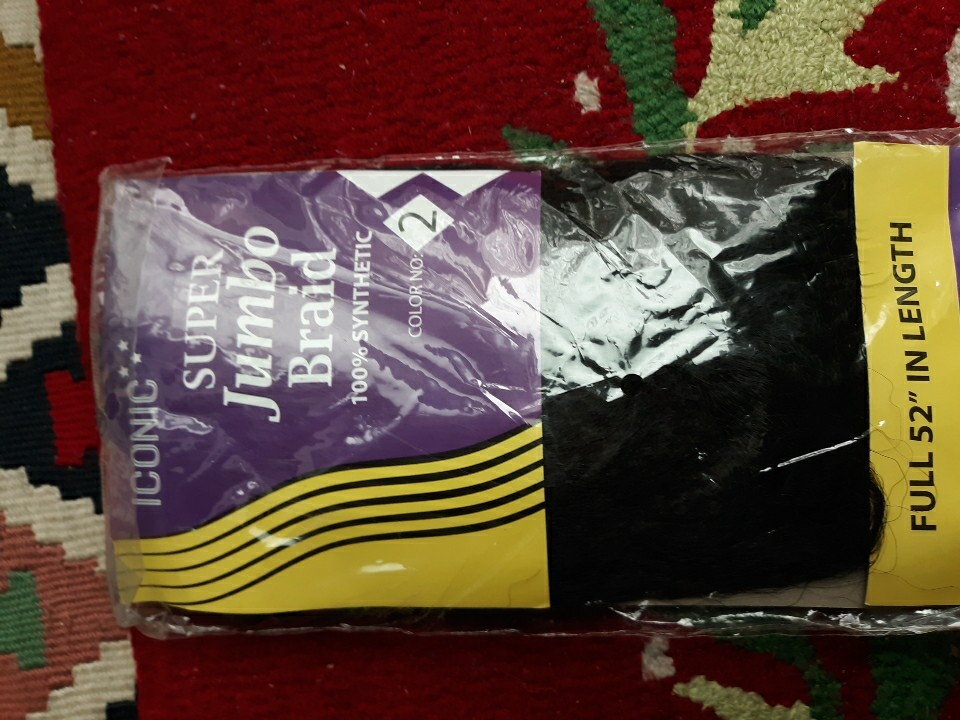 Iconic Super Jumbo Braid 100% Synthetic Hair Extension 52in Color 2