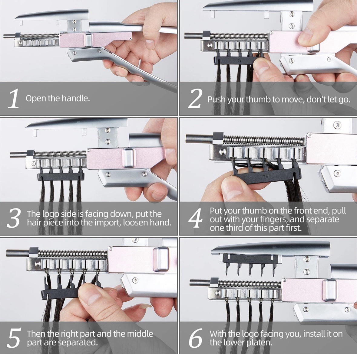 6D 2 Generation Hair Extension Machine Traceless Hair Connector Tool (Open Box)