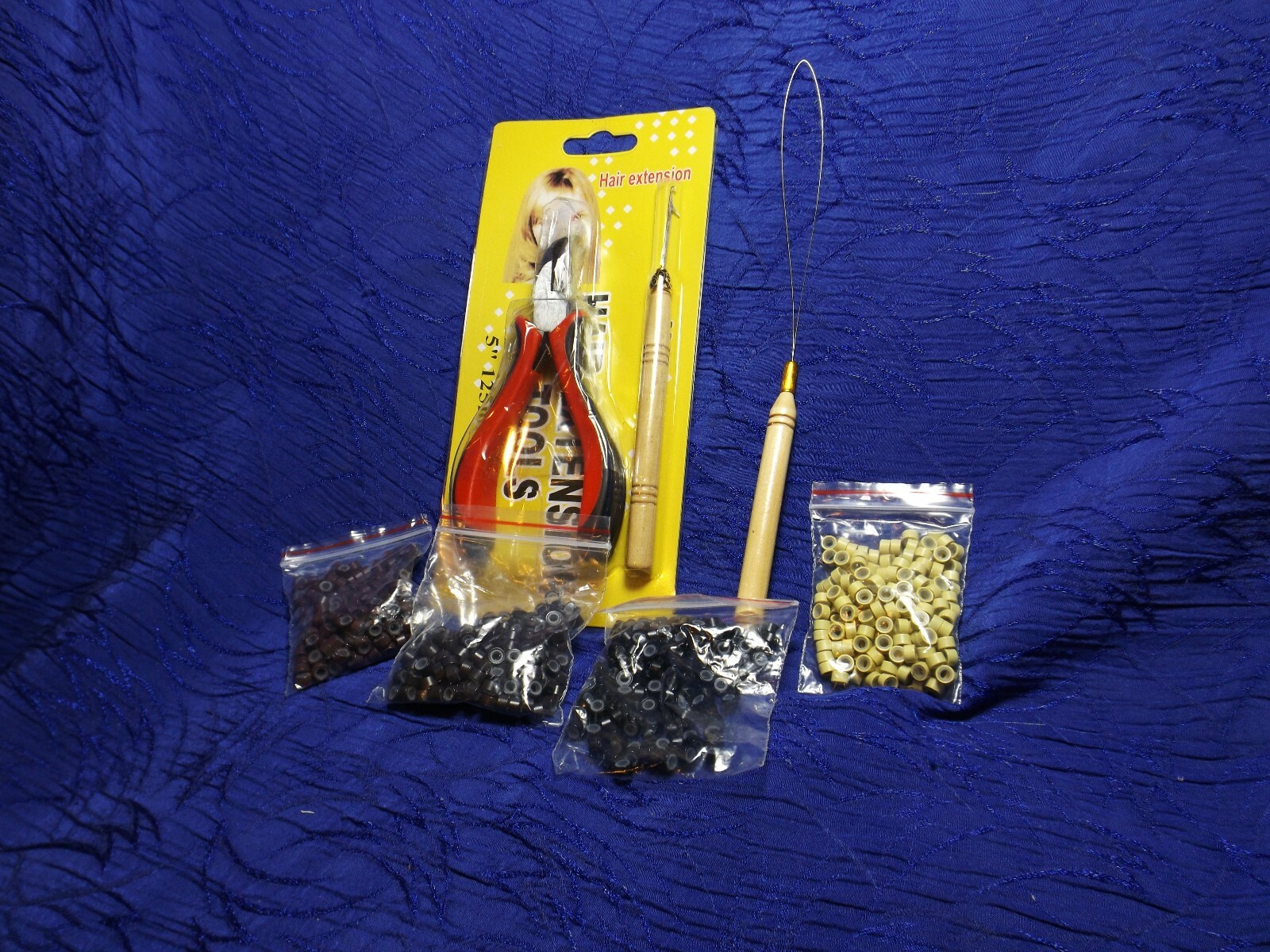 Hair Extension Tools Kit – Pliers – Pulling Hook – Bead Device Tool Kits