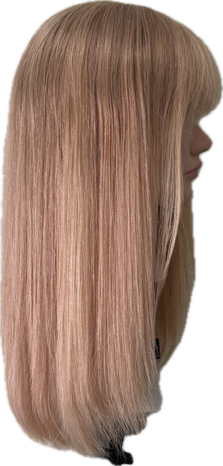 Louis Ferre 100% Human Hair Wig Monofilament Top Mono Long Blonde 18″