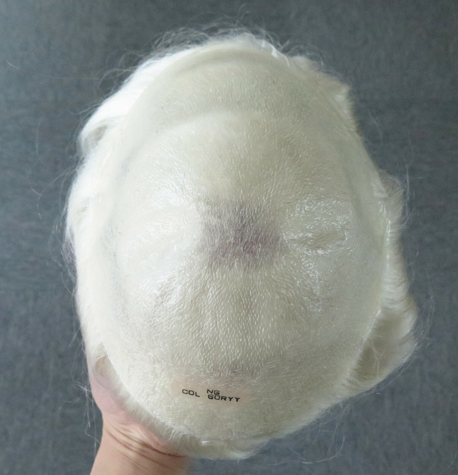 Natural Super Thin Skin V Looped Mens Toupee human Hair Replacement System #60R