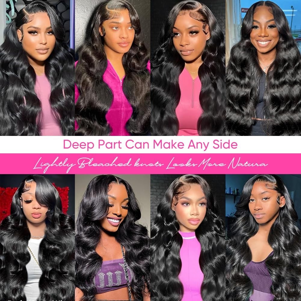 20 Inch Body Wave Lace Front Wig 13×6 HD Lace Human Hair Pre Plucked Brazilian