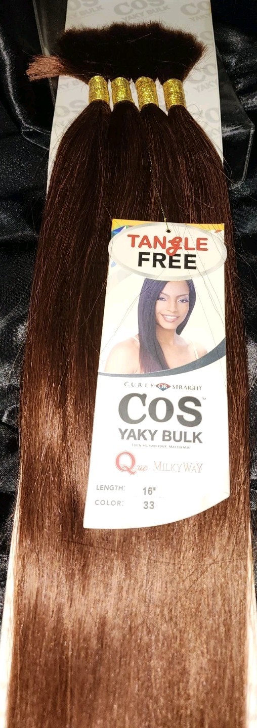 Milky Way 100% Human Hair Master Mix Braiding Hair 16″ or 18″ Pick your Color