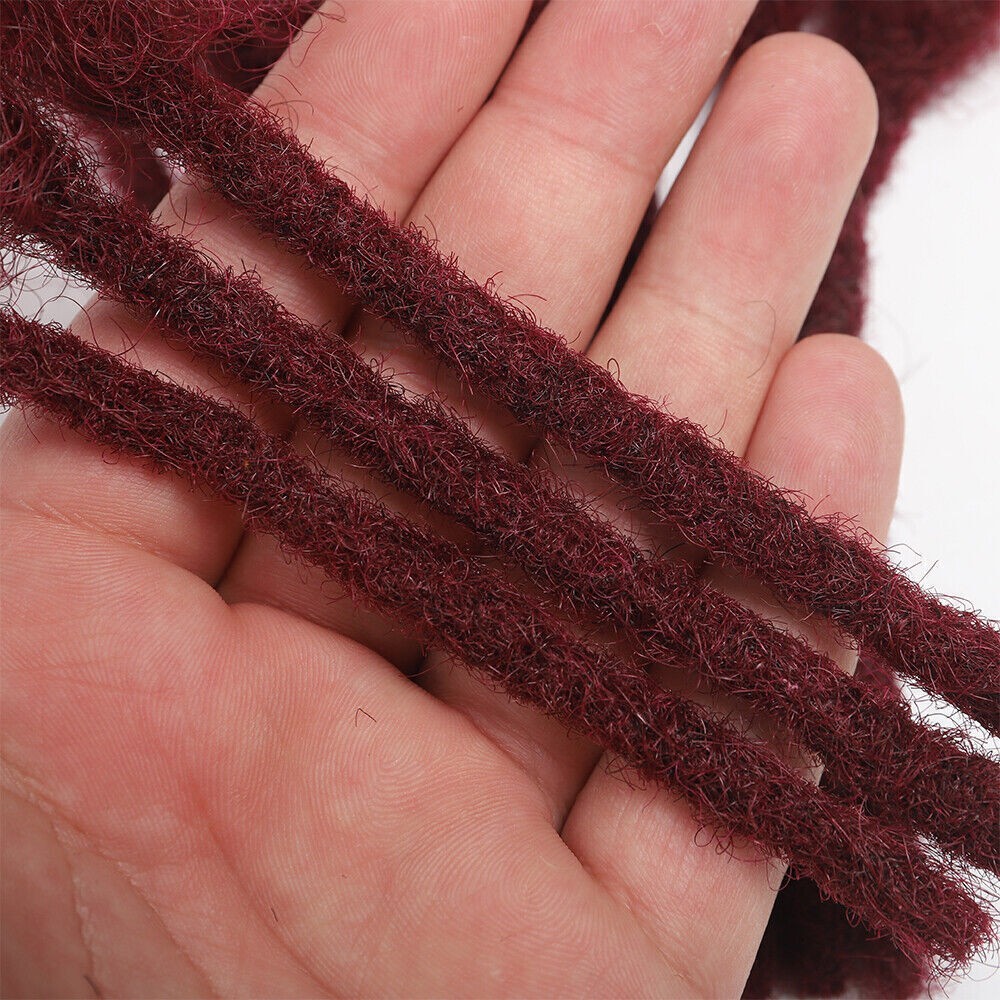 100% Real Human Hair Dreadlocks Extensions Crochet Braiding Hair Dreads Locs Men