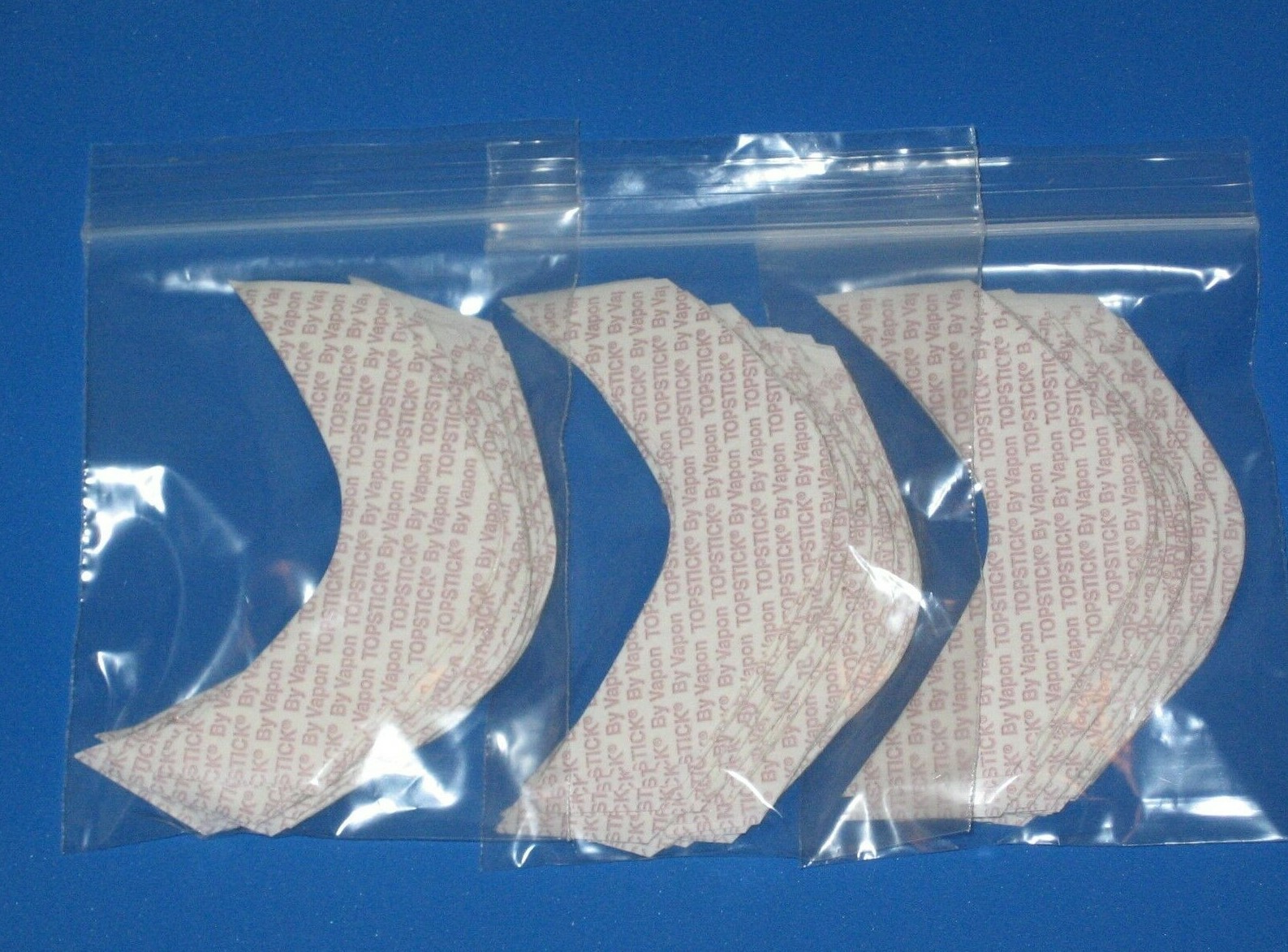 VAPON TOPSTICK Plus Custom Cut Front”B”Curve Tape,Clear,Double-sided 75 Pc~Wigs