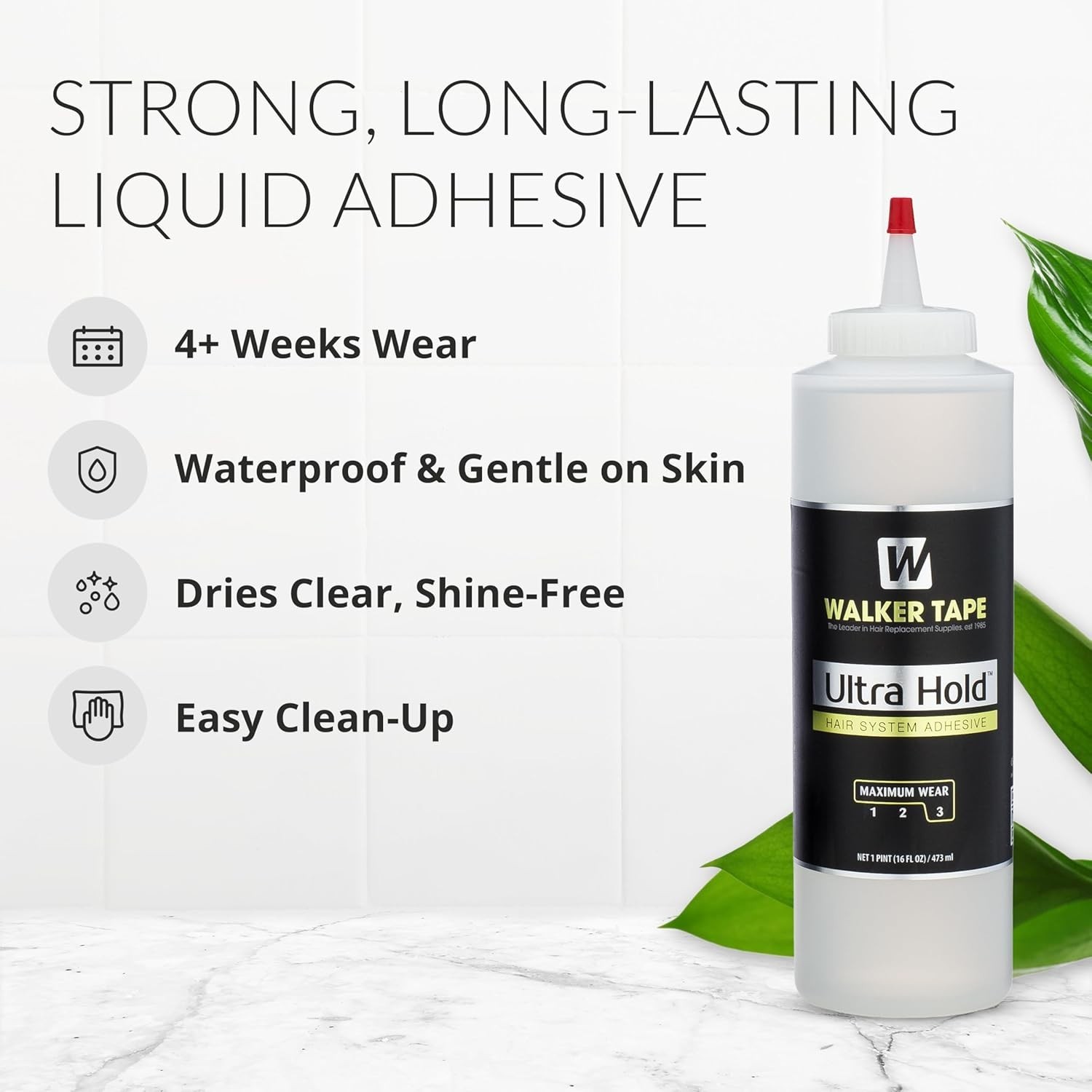 Ultra Hold Brush-On Adhesive 16 oz, Waterproof Wig Glue for Lace Systems and …