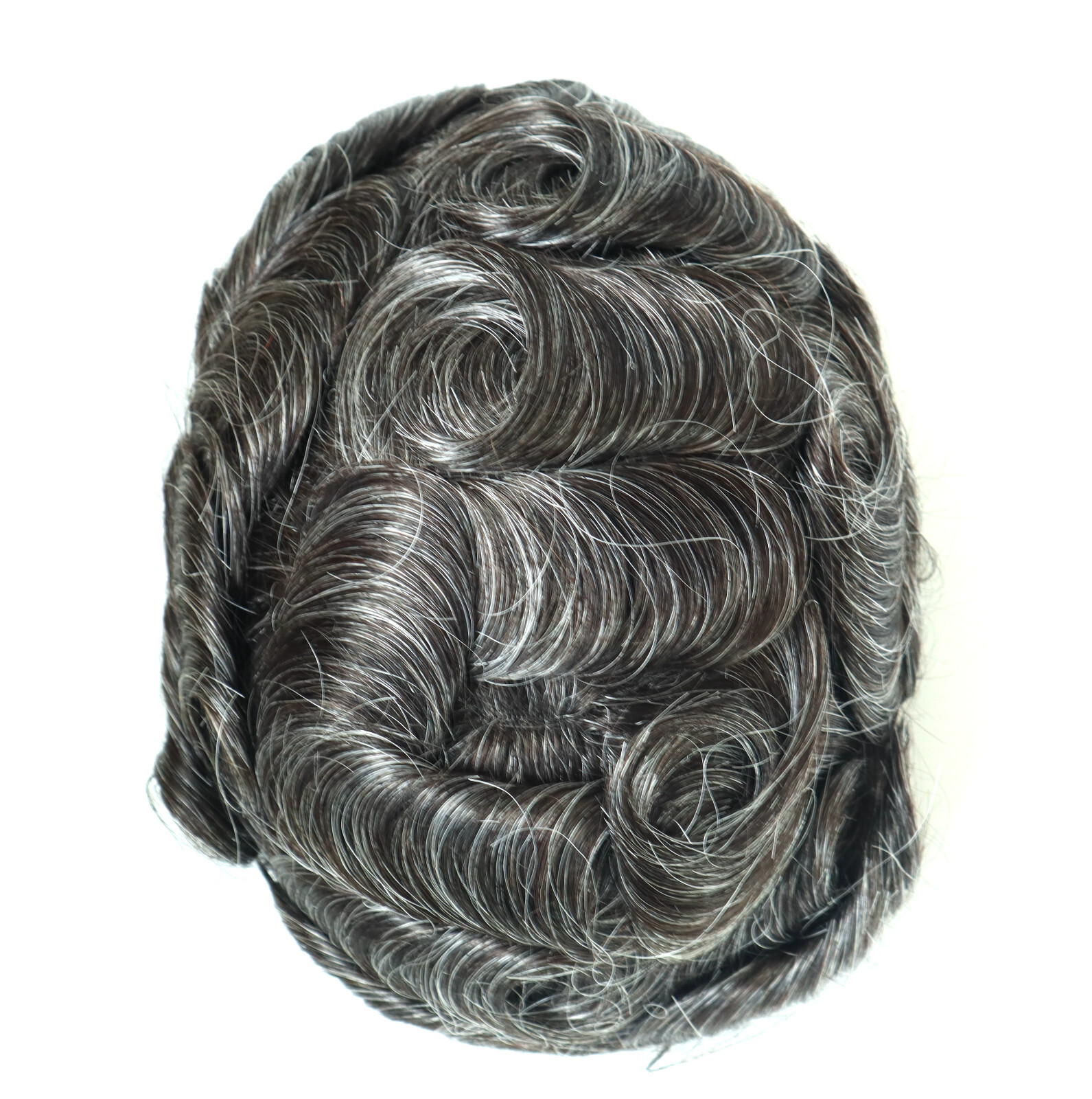 Toupee For Men Thin SkinLace Medium 100% Human Hair Replecement System Hairpiece