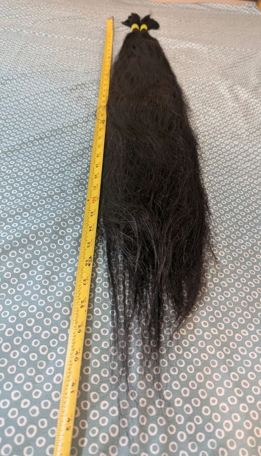 Human Hair real ponytail Straight Dark Brown 42 inches 248.7g