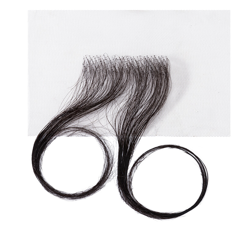 Swiss Lace Edges Baby Hair Stripes Pieces 100% Virgin Human Hair Extensions 2PCS