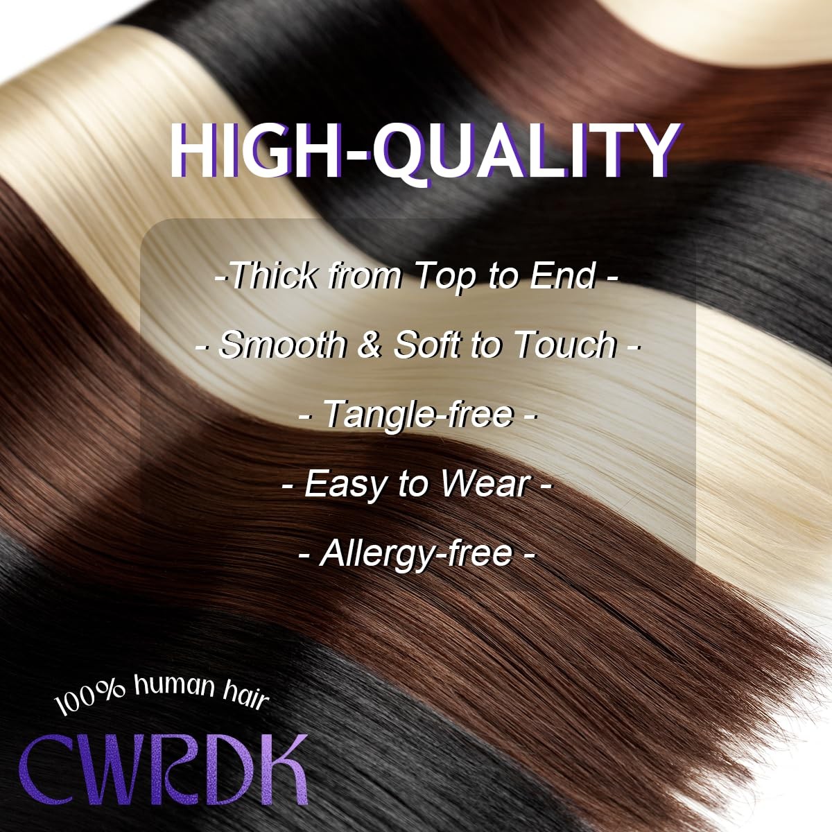 Cwrdk Clip In Hair Extensions Real Human Hair 18Inch 100G 100 Brazilian Remy