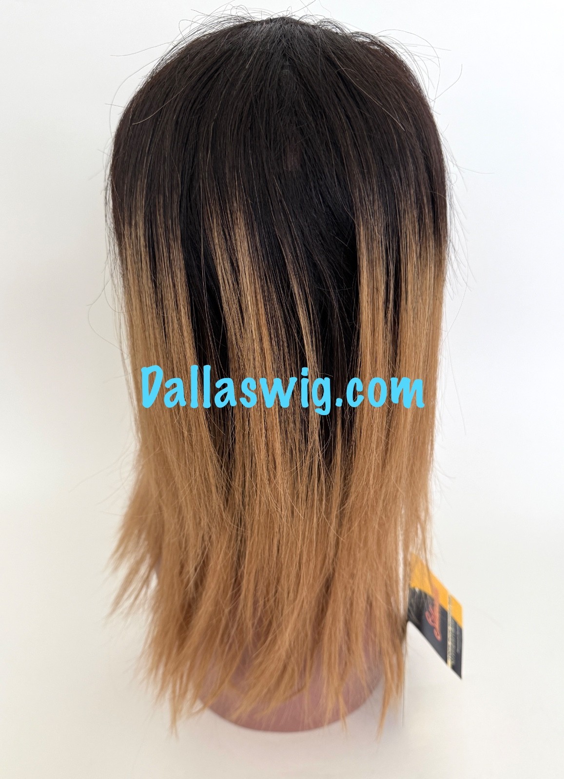 100% Human Hair Custom Halo Look Missing Crown V U Part 14″ Human Hair Wig