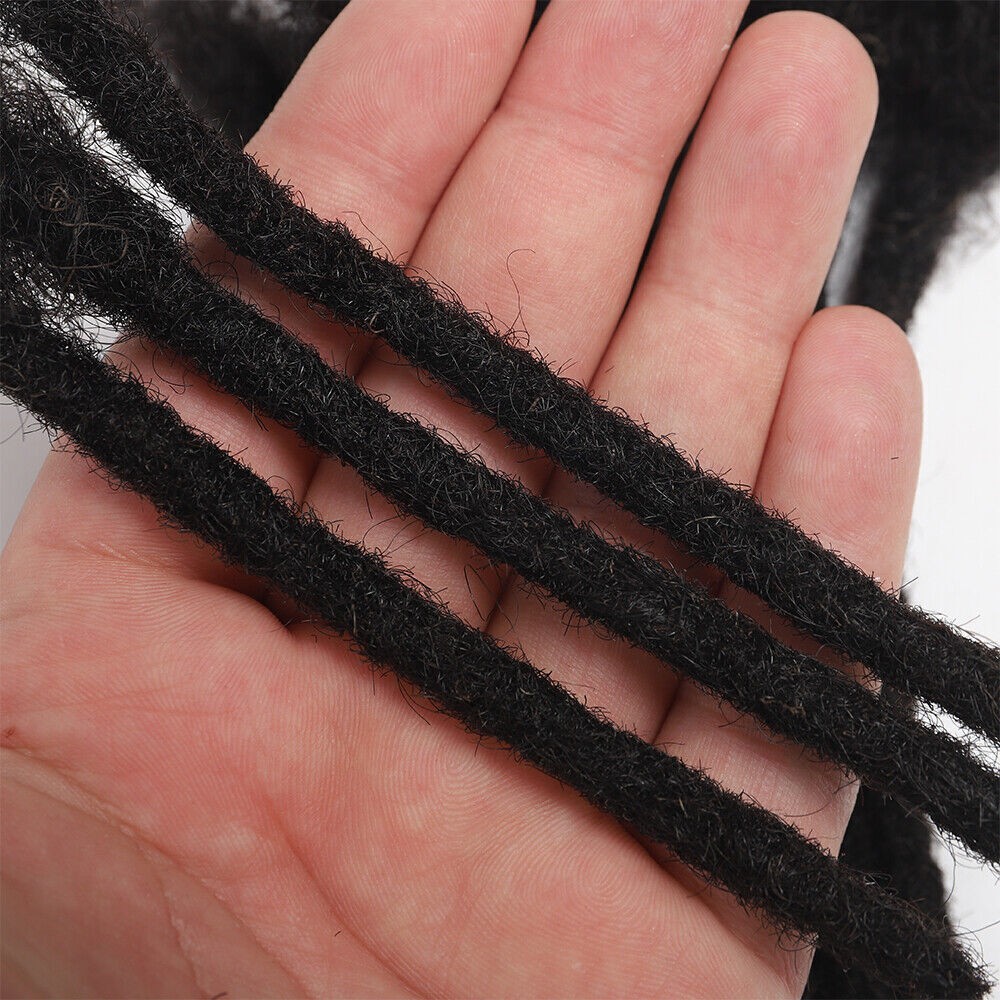 100% Real Human Hair Dreadlocks Extensions Crochet Braiding Hair Dreads Locs Men