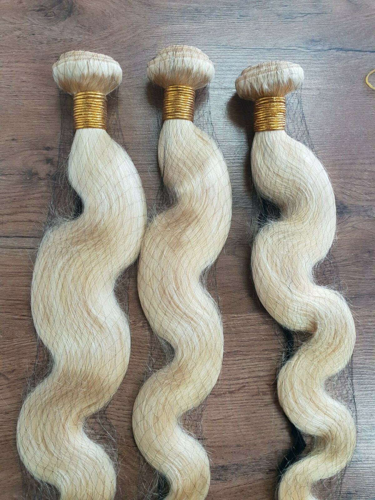 12A 100% PURE BLONDE 613# BRAZILIAN HUMAN HAIR BODY WAVE 30+30+30 300g 3BUNDLES