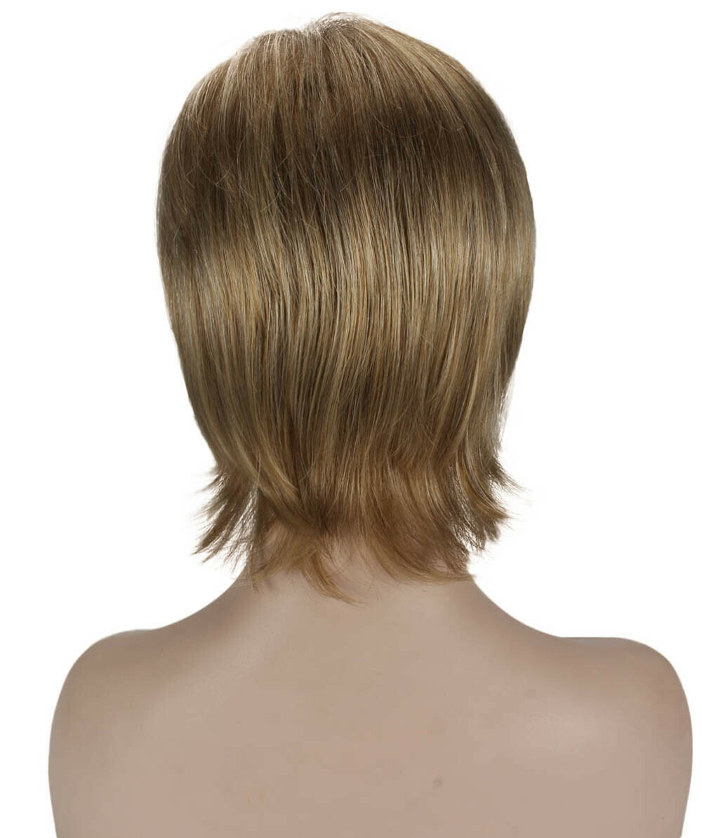 Ingrid – Srraight Kanekalon Synthetic Fiber Full Wig, 3.25 – 5.75 in, Ash Blonde