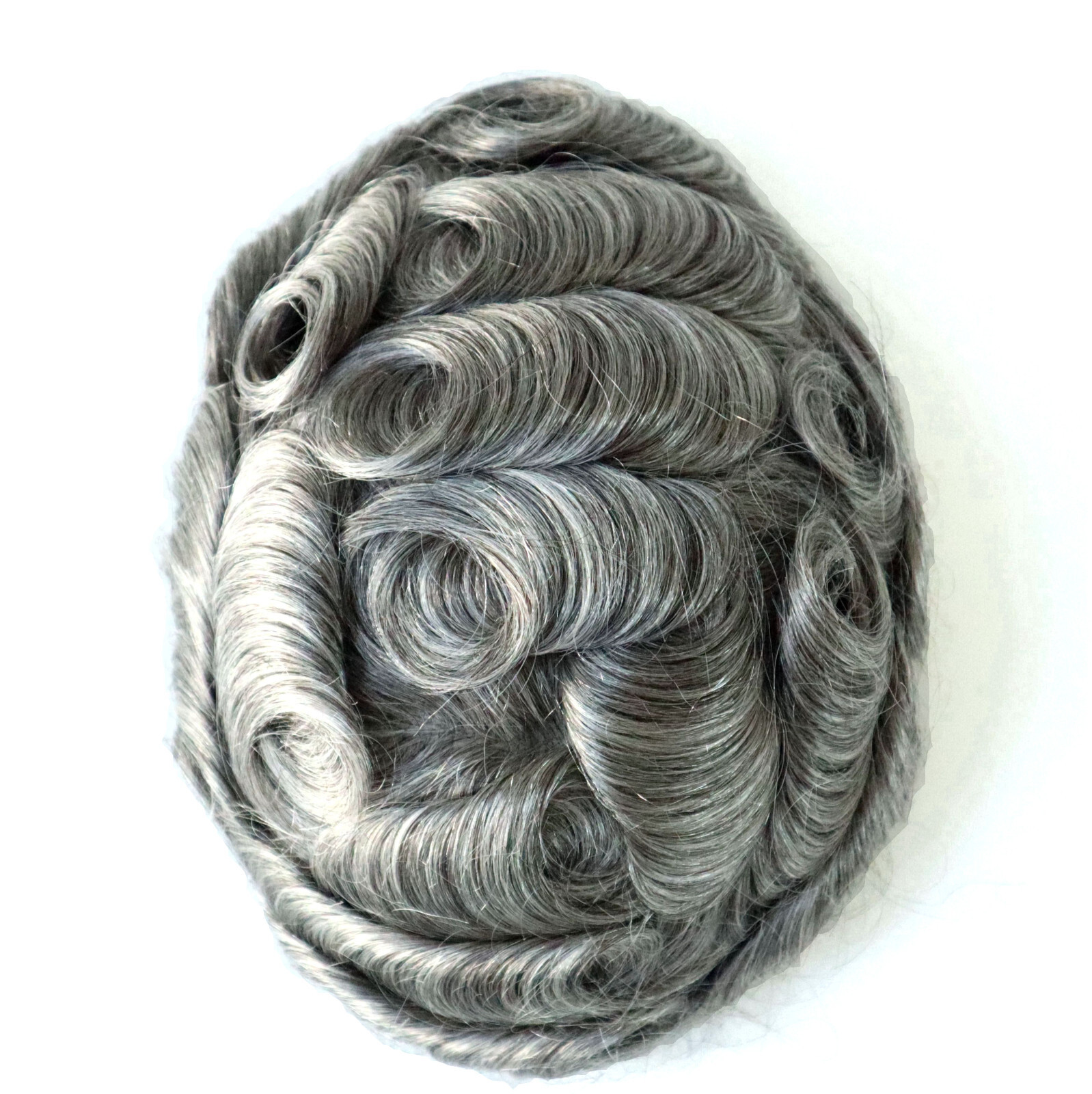 Toupee For Men Thin SkinLace Medium 100% Human Hair Replecement System Hairpiece