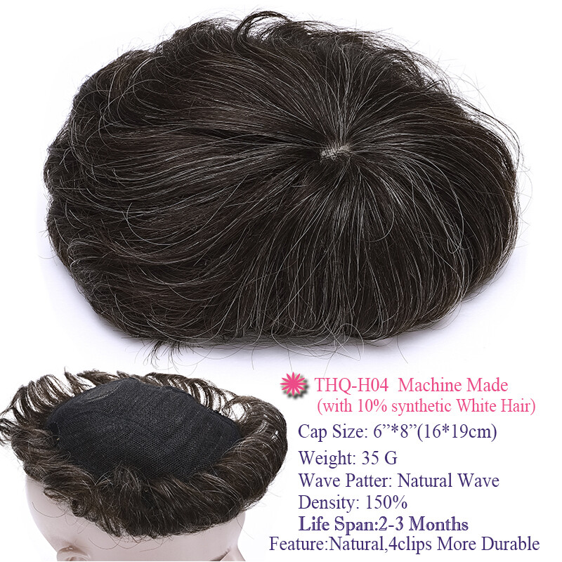 Indian 6MM Afro Curl Mens Toupee Replacement System Wigs Thin Skin PU Human Hair