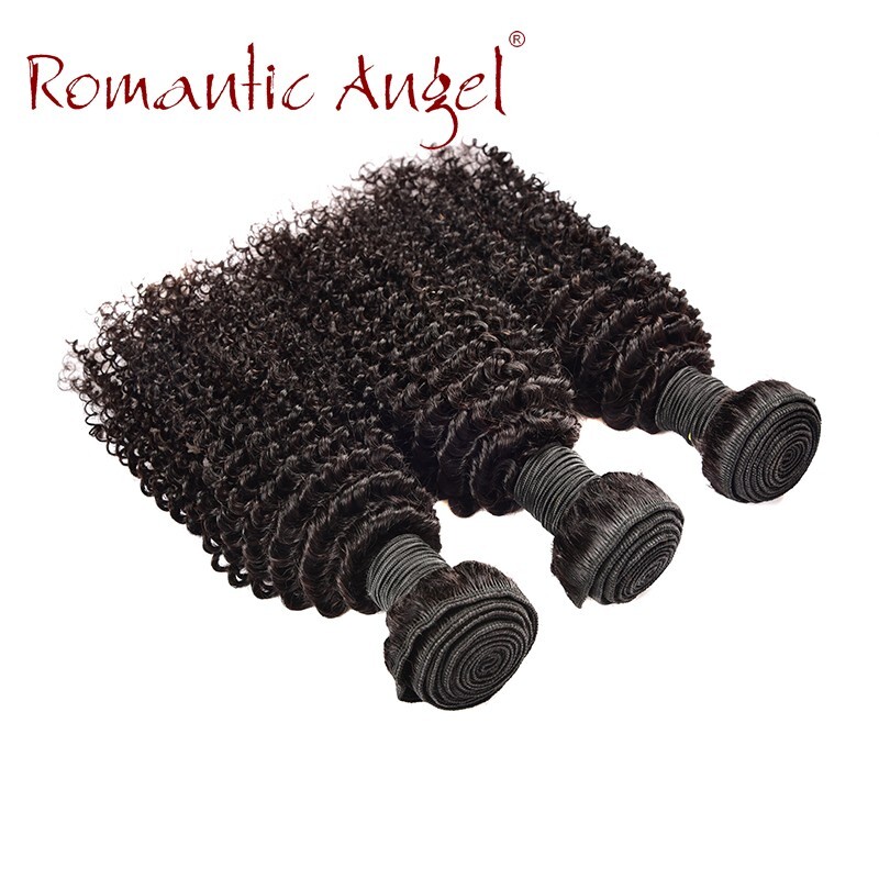 1pc Remy Hair Brazilian Kinky Curly 100% Human Hair Weave Bundle natural color