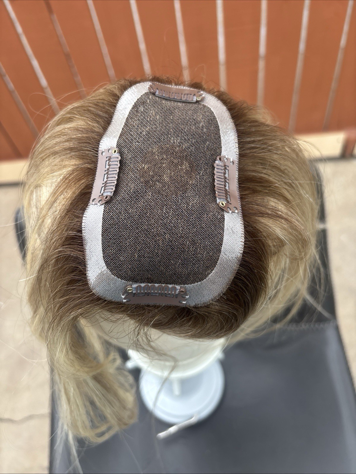 Jon Renau Topper Human Hair Topper Easipart HH Shaded Praline 12FS8 New