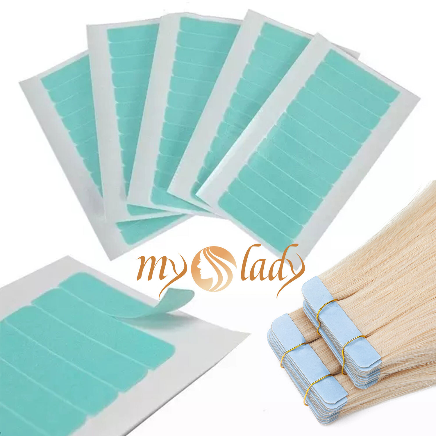 10-100PCS Double Sided Adhesive Super Tape for Tape In Hair Extensions Invisible