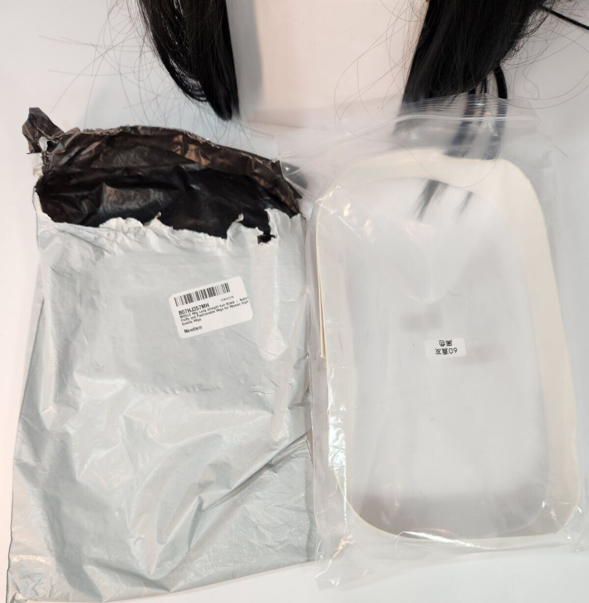 24″ Straight #1B Natural Black Wig 180% Density Hair Daily Use Fashion Stylable