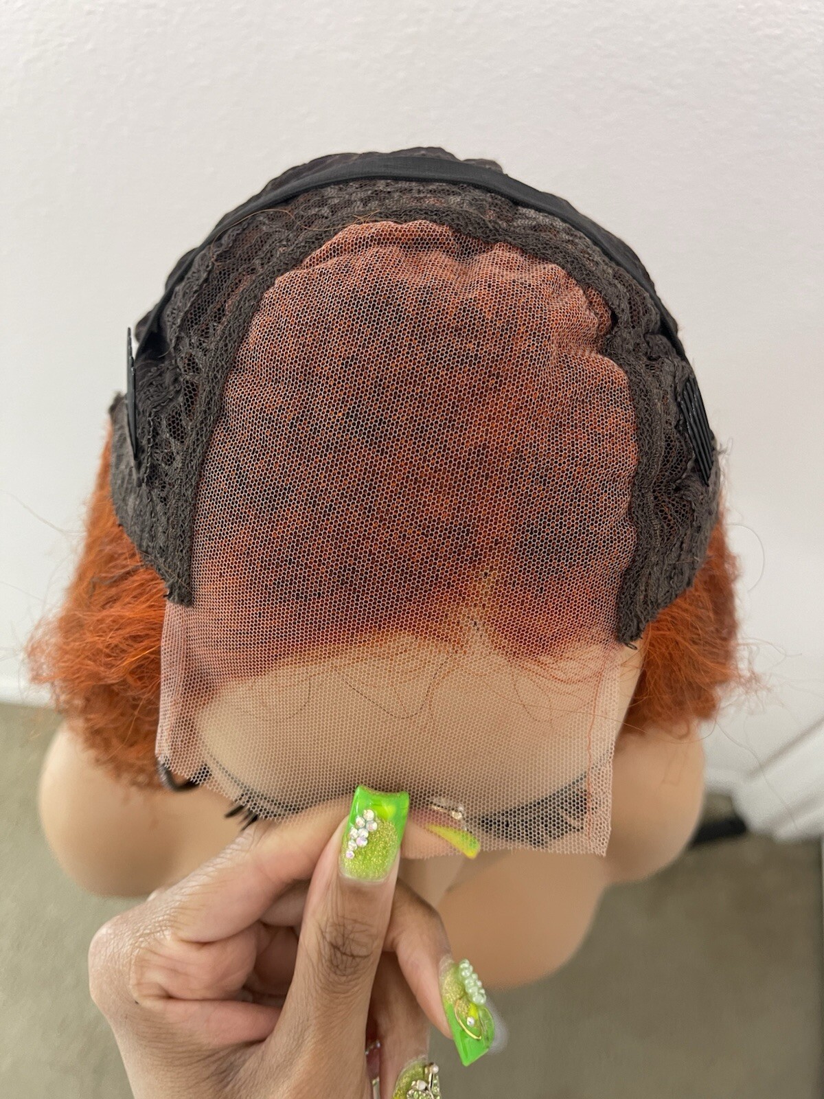 18” 4×4 Transparent Lace, Custom Colored, Human Hair, Closure wig, With Extra Ba