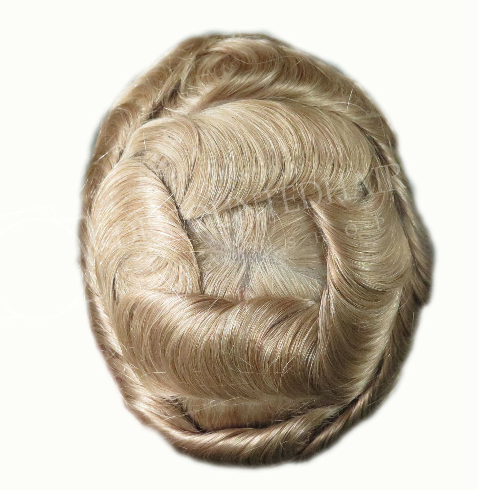 Mens Toupee Hair Replacement Hairpiece V-Loop Super Thin Skin Human Hair Systems