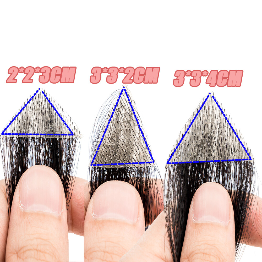 Temple Hair Patches Human Hair Pieces Skin Base Cover-Up Frontal Hairline Toupee