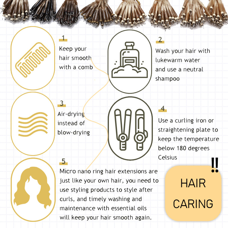 CLEARANCE Nano Ring Tip Real Hair Extensions Russian Remy Human Hair Thick 1G/S