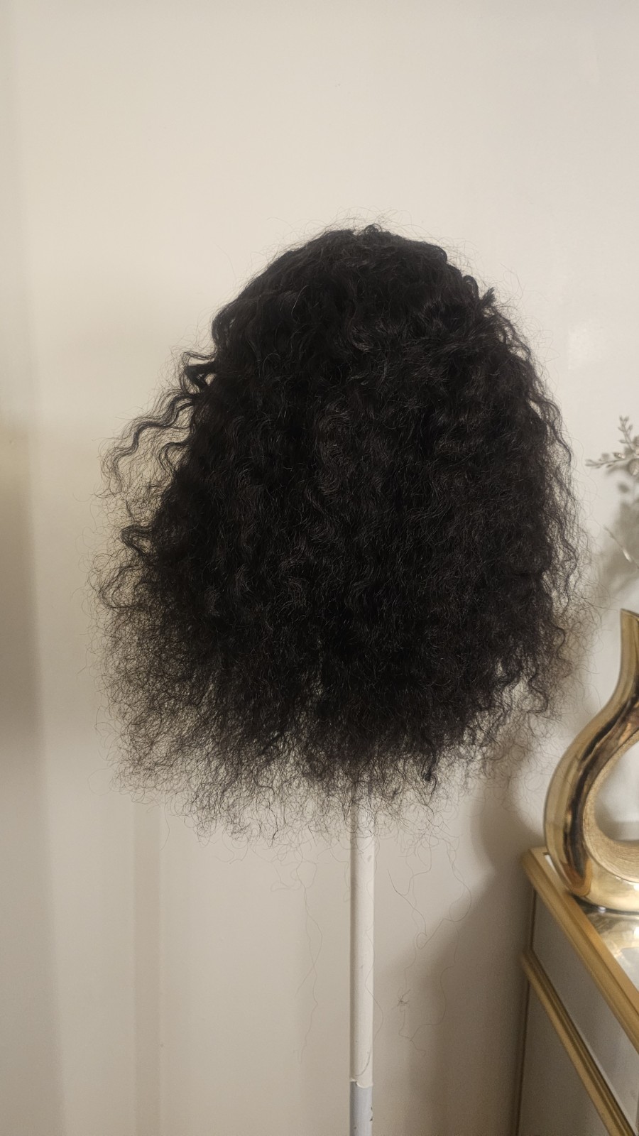 High-Quality Regular Top 18 To 20 ” Black Wavy 150% Virgin Human Hair Lace Wig
