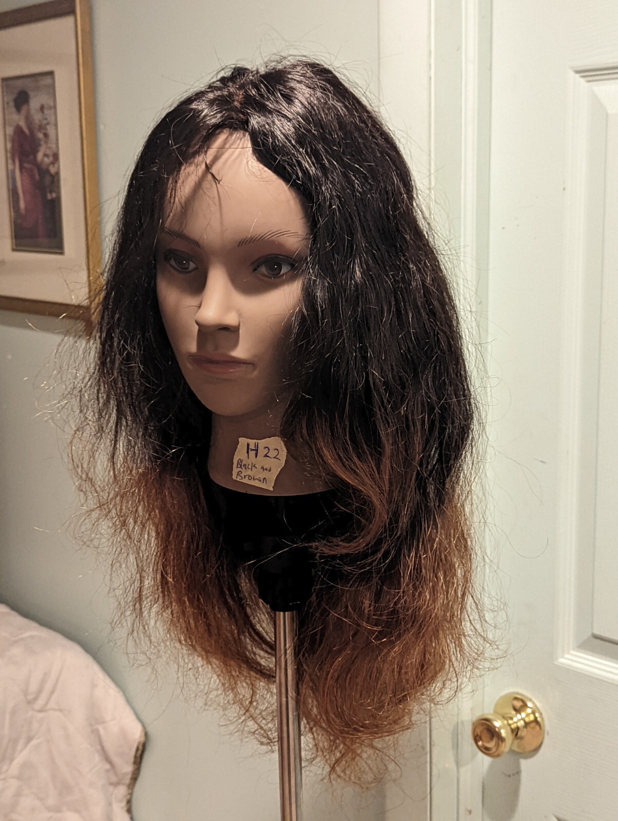 High Quality regular Top 22 to 24″ straight 100% Virgin Human Hair Lace Wig