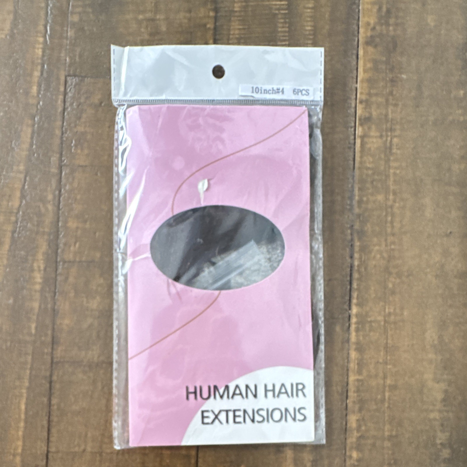 Charmele Human Hair Clip-In Extensions Straight – chocolate brown.10in 6pcs