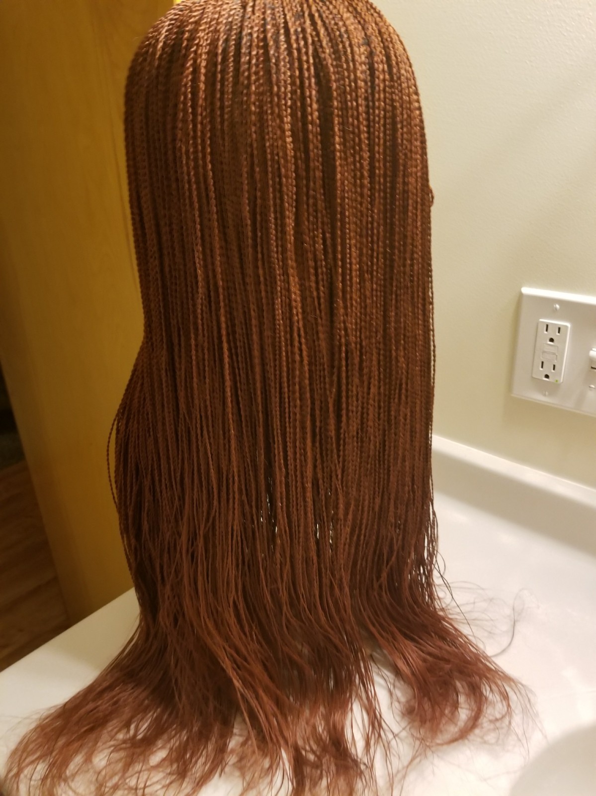 Fully Handmade 24 to 26” Braid Twist Wig with lace fabric