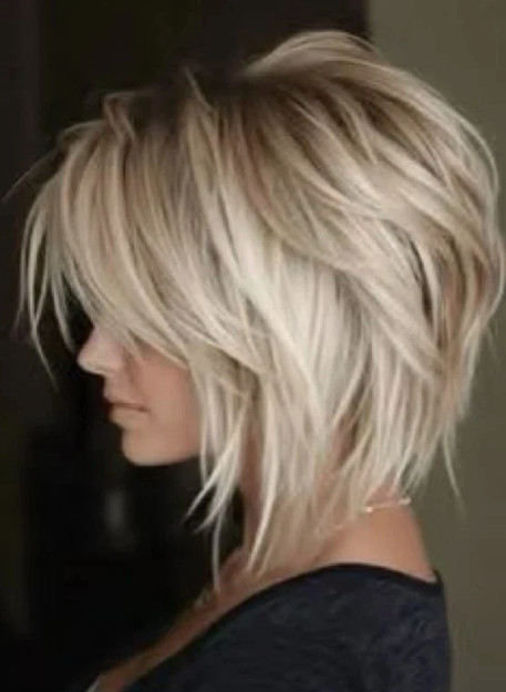 Women Ombre Blonde Short Bob Wig Hair Wigs