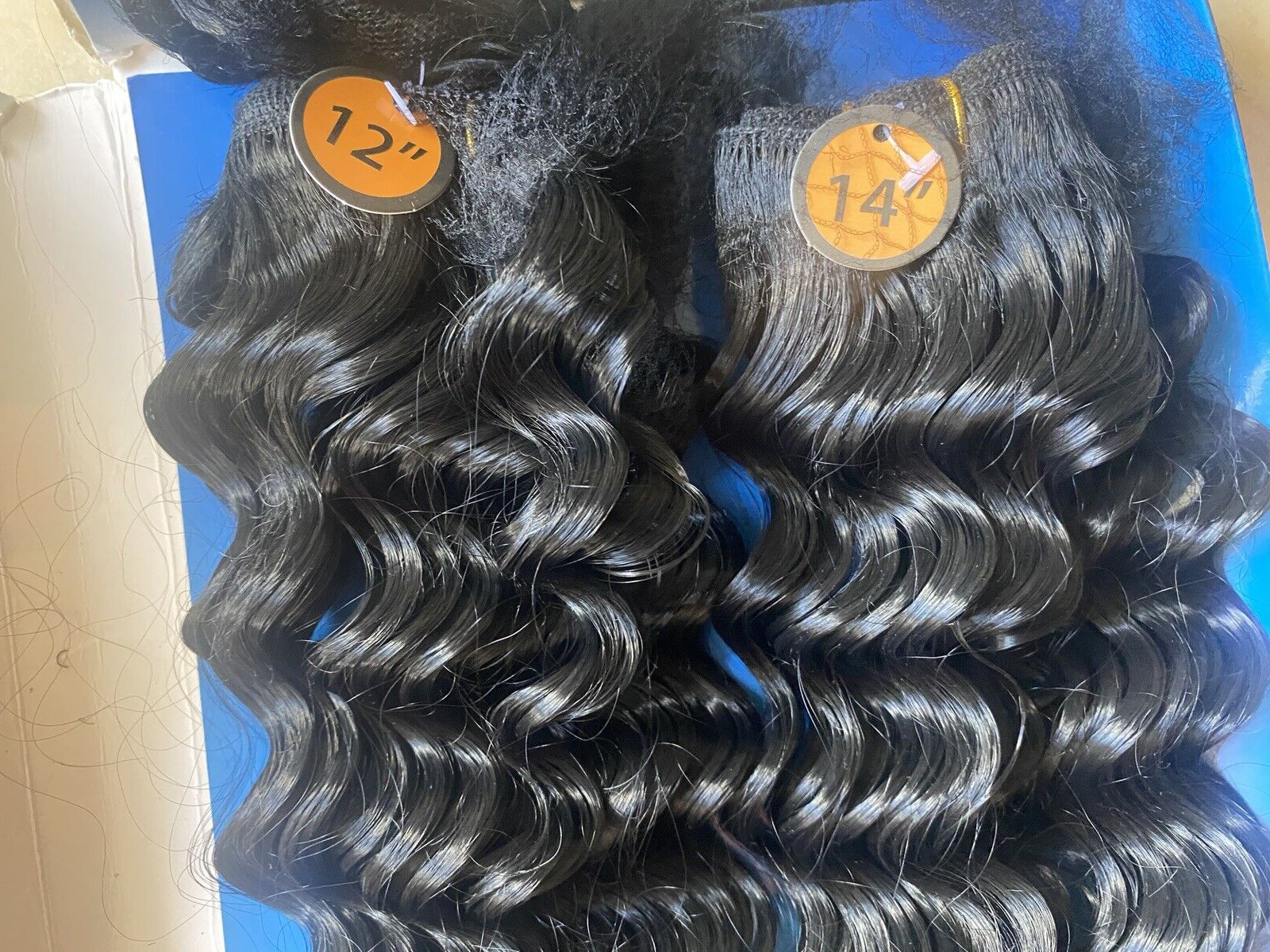 HAIRTREND SYNTETHIC HAIR ALL IN ONE DEEP WAVE 12 12 14 14 &”12 CLOSURE COLOR 1B